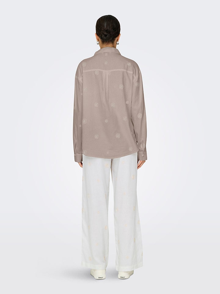 ONLY Bluse in Taupe günstig kaufen