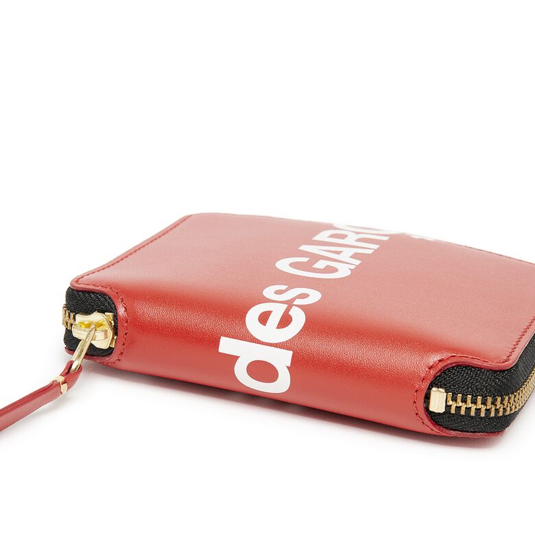 Comme des Garcons Wallet Huge Logo red
