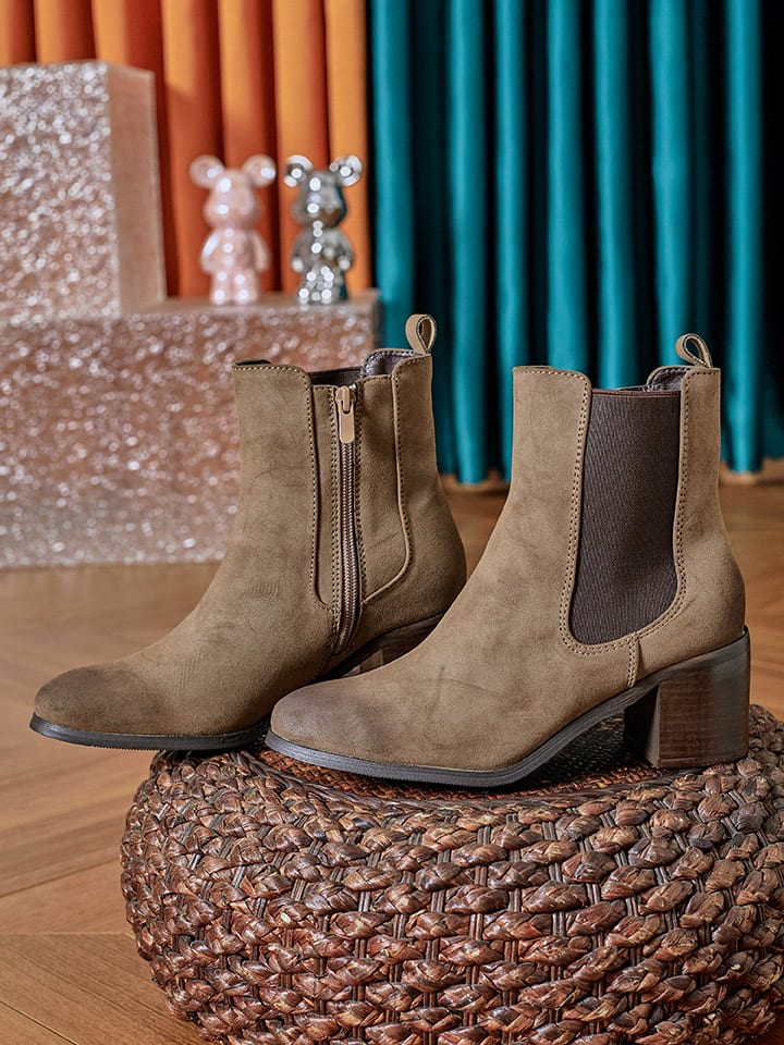 Sixth Sens Stiefeletten in Hellbraun günstig kaufen