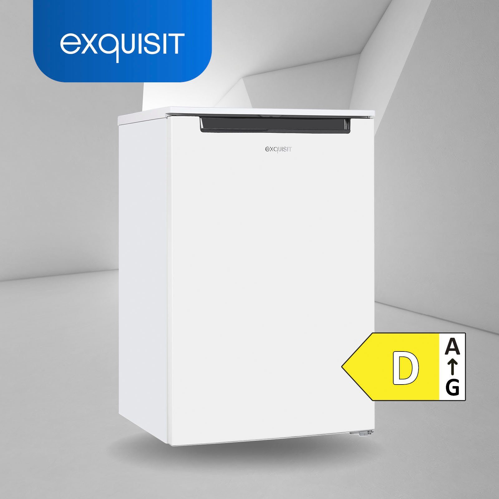 exquisit Gefrierschrank GS81-040D weiss, 85 cm hoch, 55 cm breit