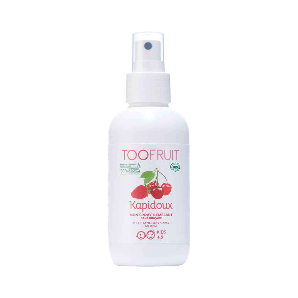 toofruit Kapidoux, Démêlant légerté BIO   Fraise- Cerise Démêlant légèreté sans rincage