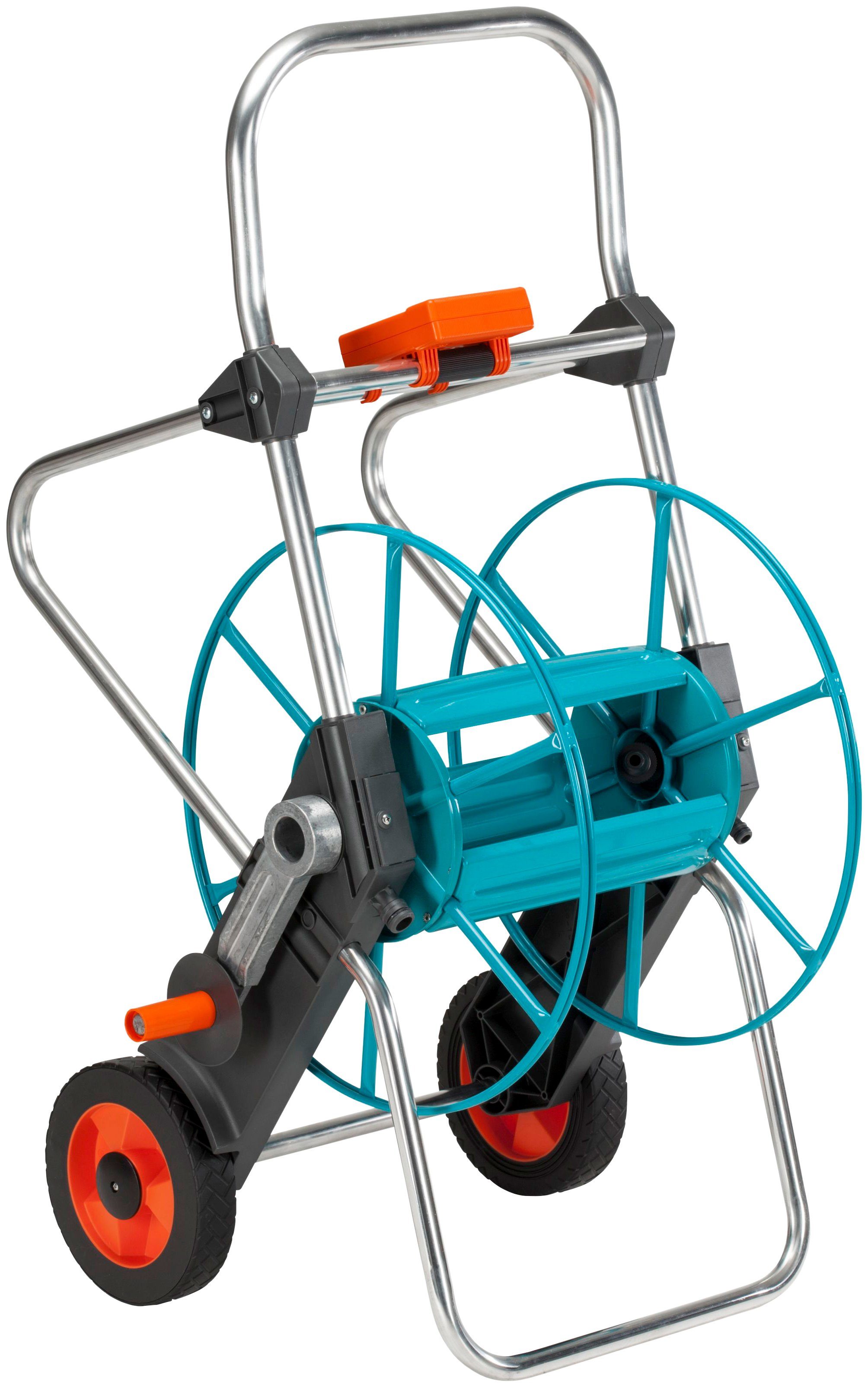 GARDENA Schlauchwagen 02674-20, Metall, für max. 100 m Schlauch