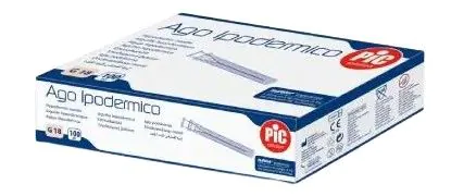 Solución hipodérmica PiC, agujas hipodérmicas, 1,2 x 40 mm