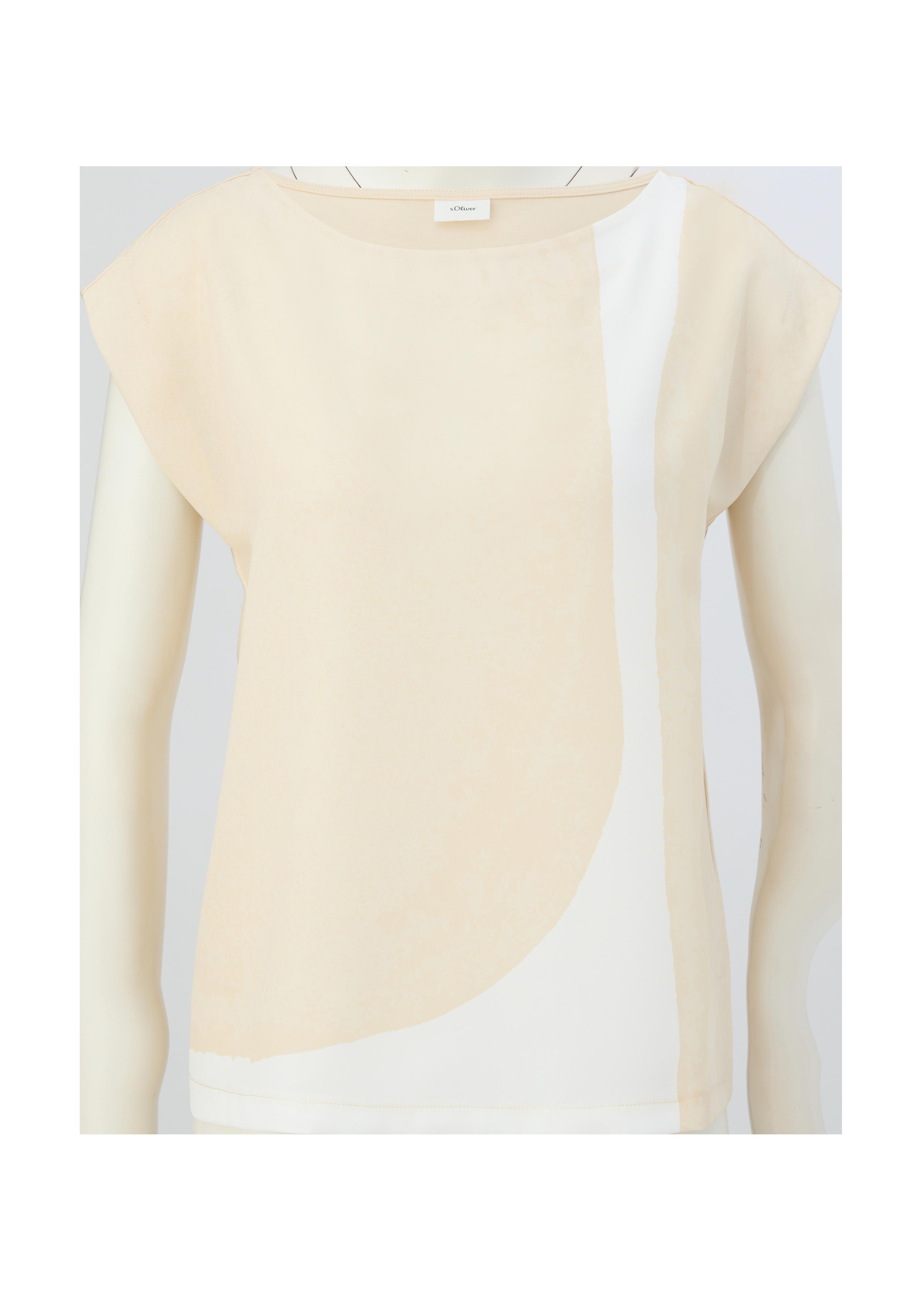 Blusenshirt im Fabricmix  2131642-10D2
