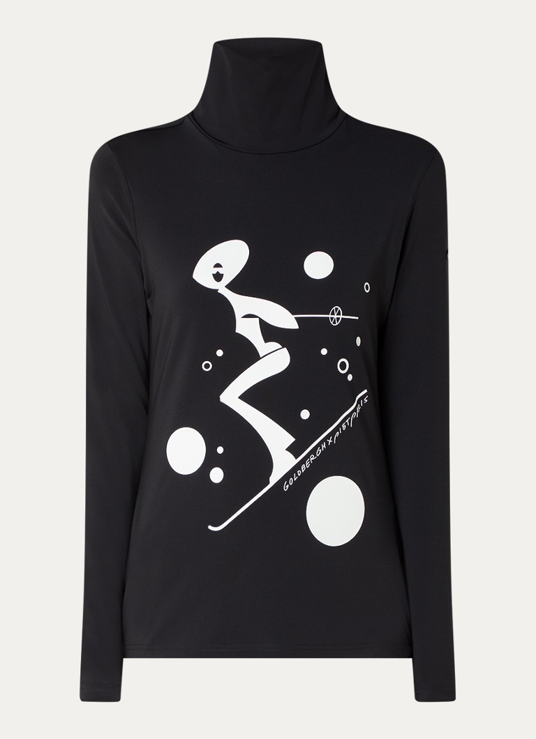 Camisa de manga comprida Goldbergh Fatale com estampa na frente e nas costas