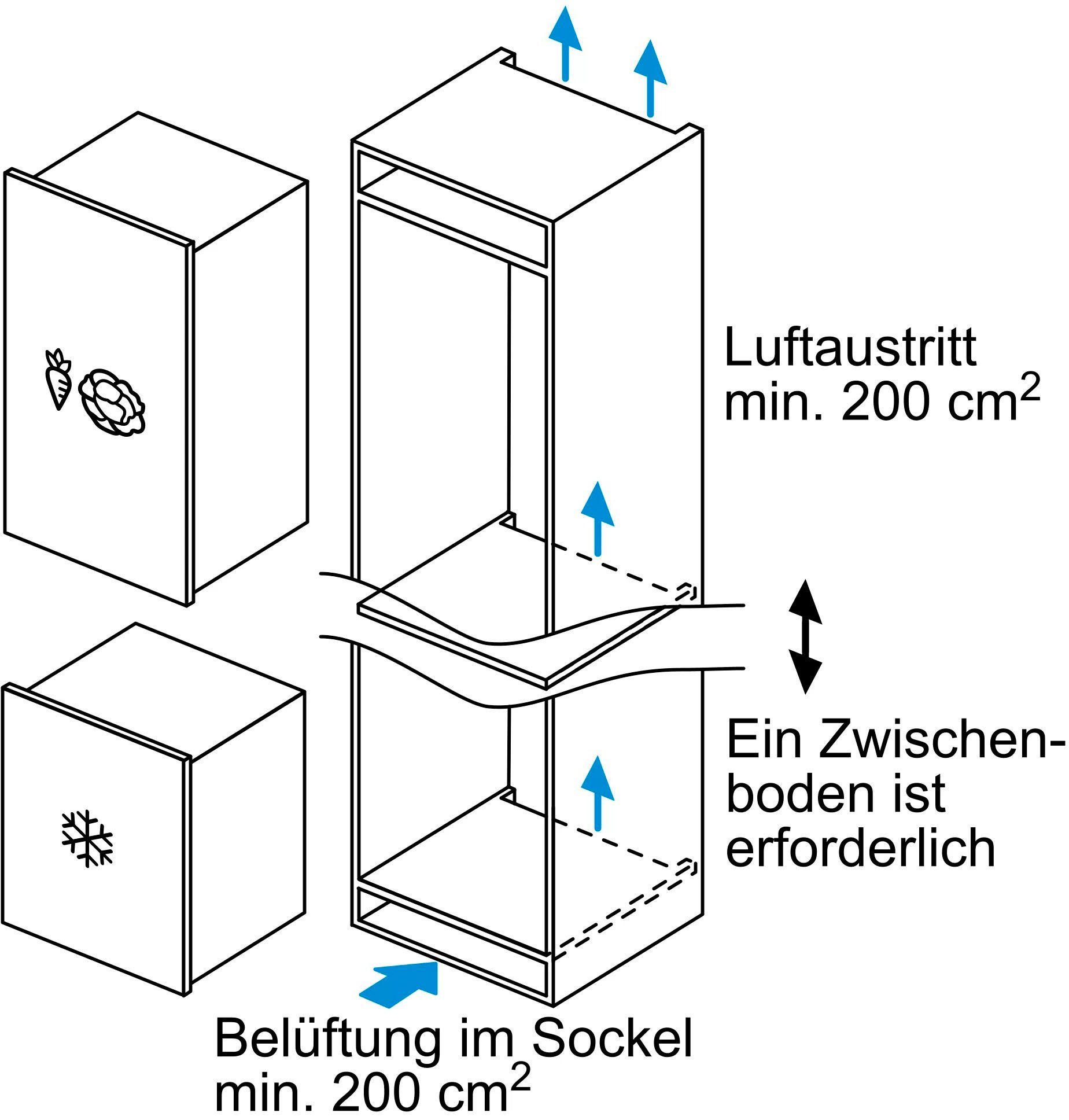SIEMENS Einbaugefrierschrank iQ500 GI11VADE0, 71,2 cm hoch, 55,8 cm breit