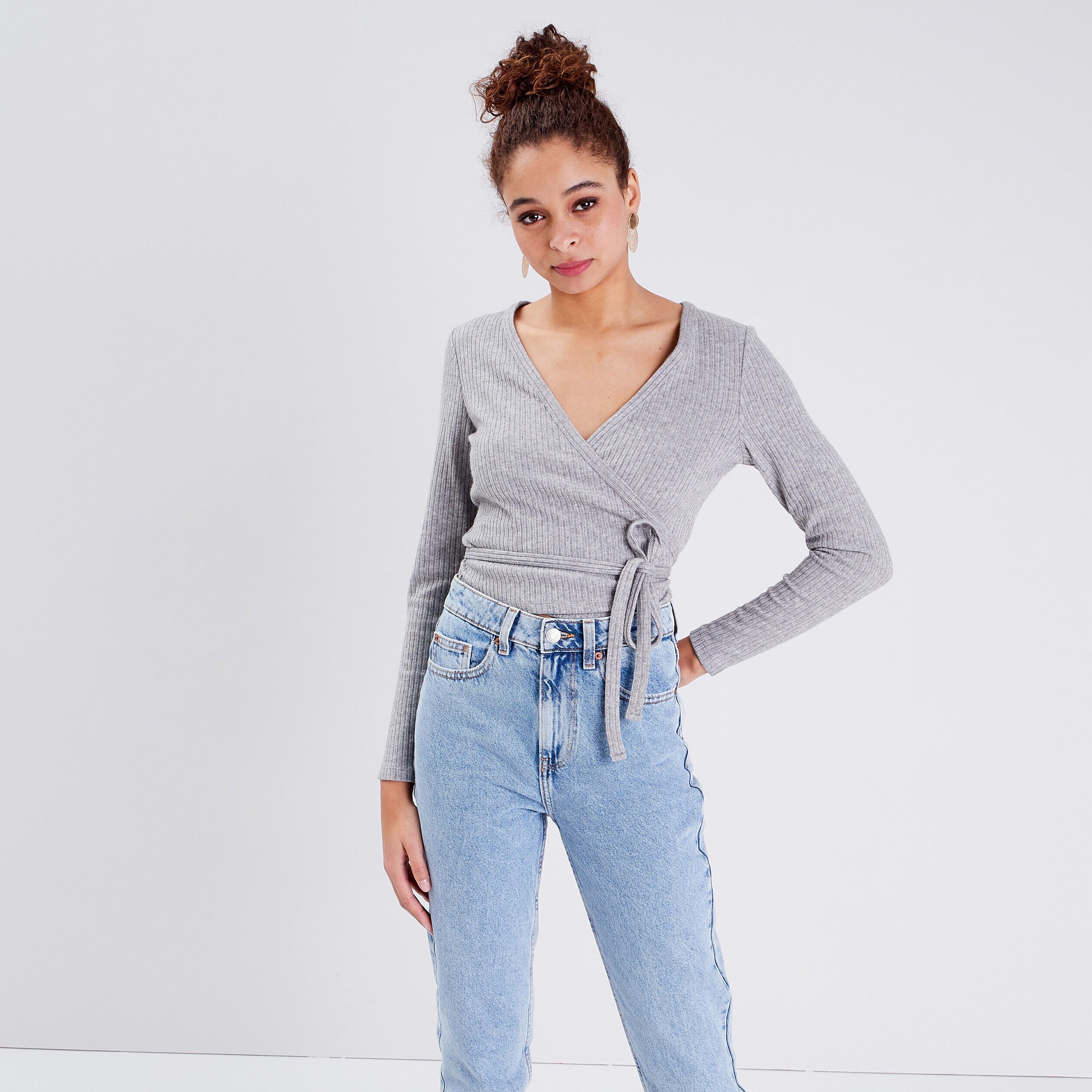 Haut de pyjama gris clair femme | Cache Cache