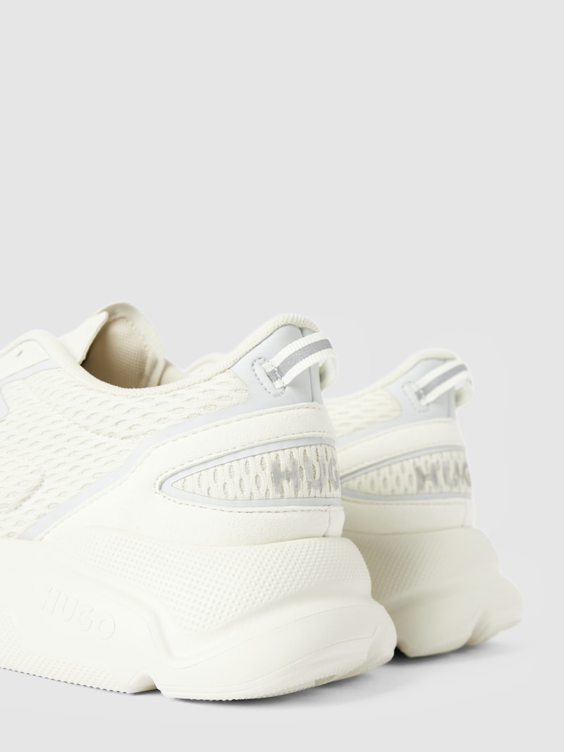 Sneaker mit Label-Details Modell 'Leon' in weiß