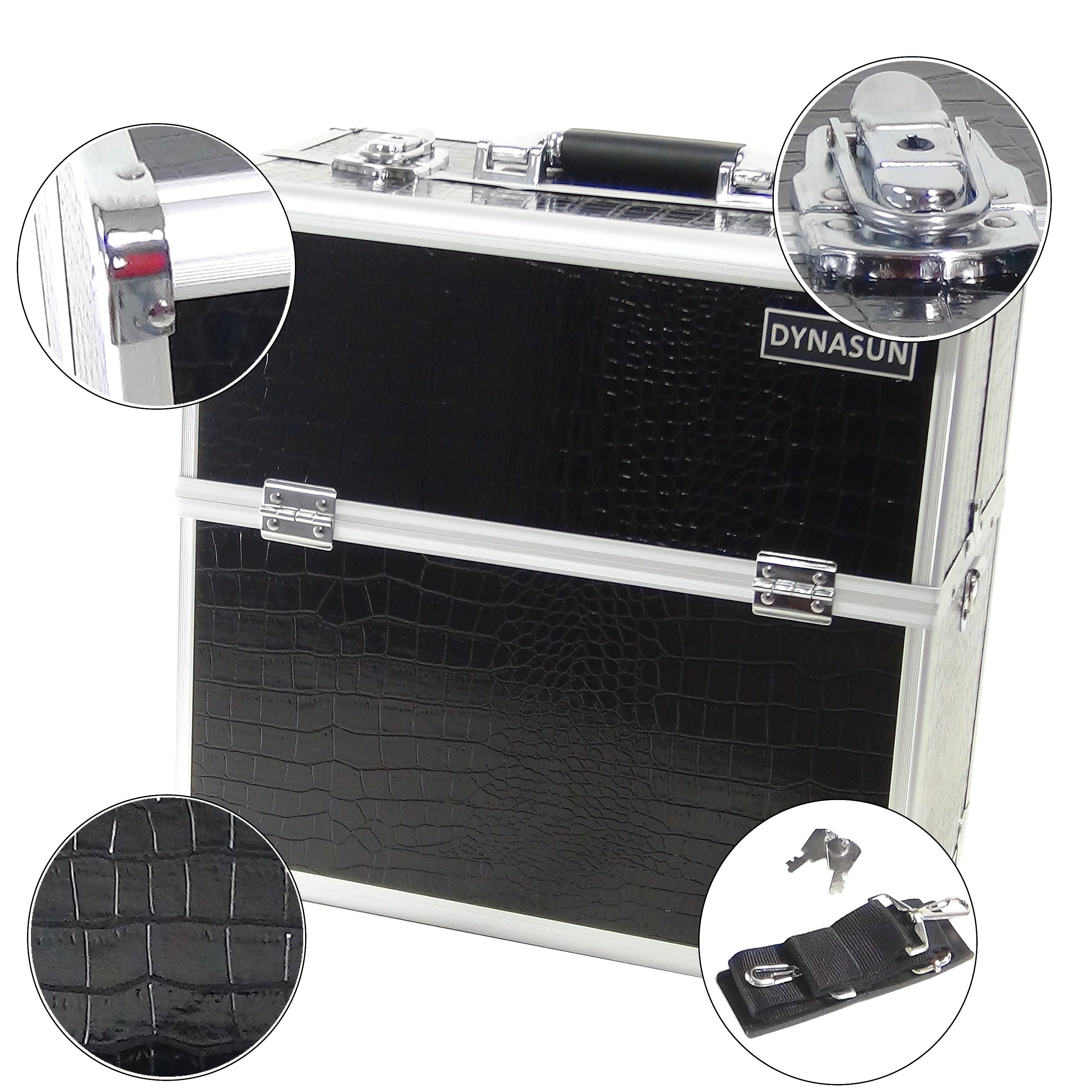 Dynasun Kosmetikkoffer BS39, BS39 36.5x22x35cm XXL Schwarz Designer Profi Beautycase