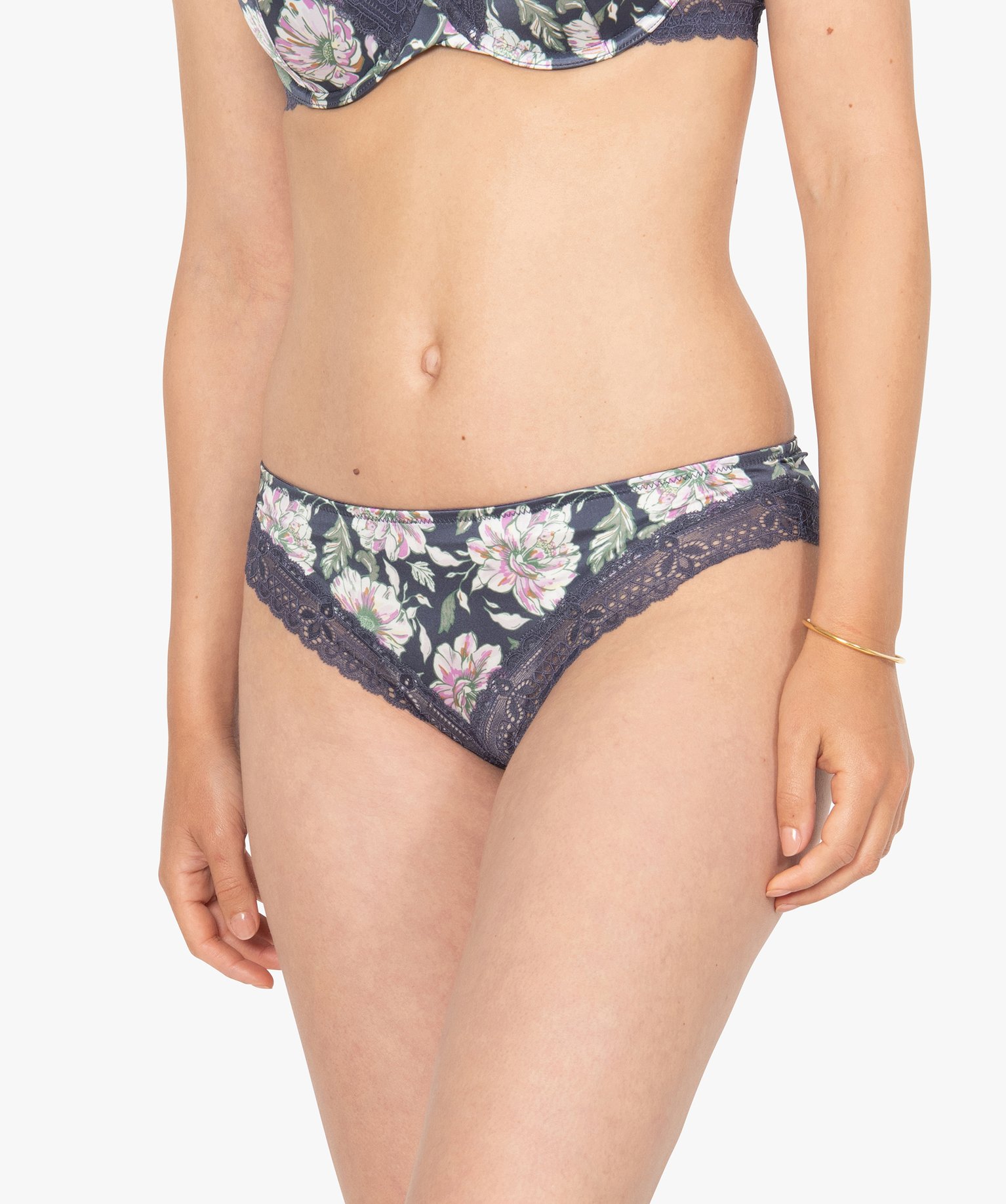 Culotte femme à motifs fleuris et dentelle imprime | GEMO