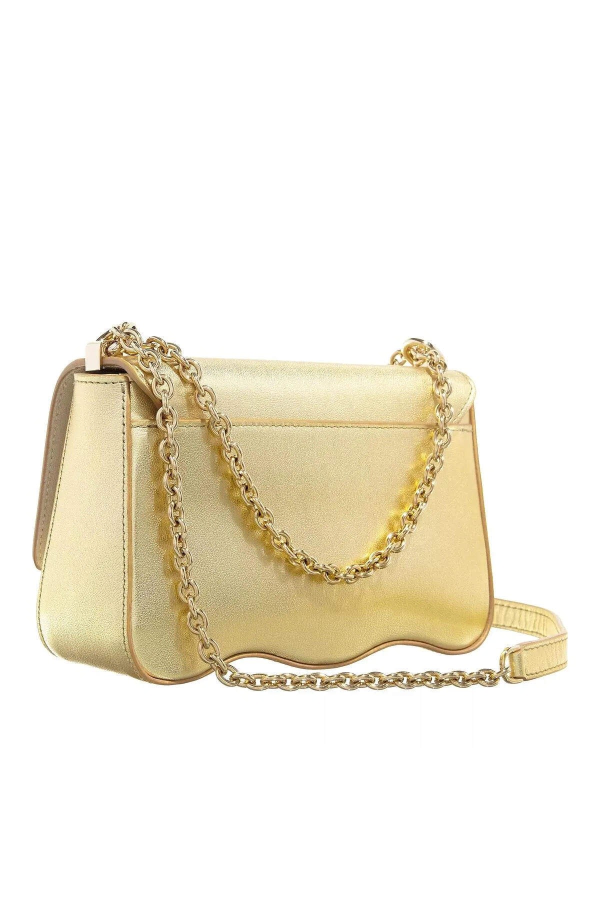FURLA  1927 Mini-Umhängetasche in Wellenfarbe Gold