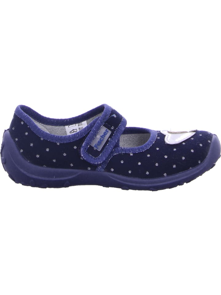 Fischer Markenschuh Hausschuh in blau günstig kaufen