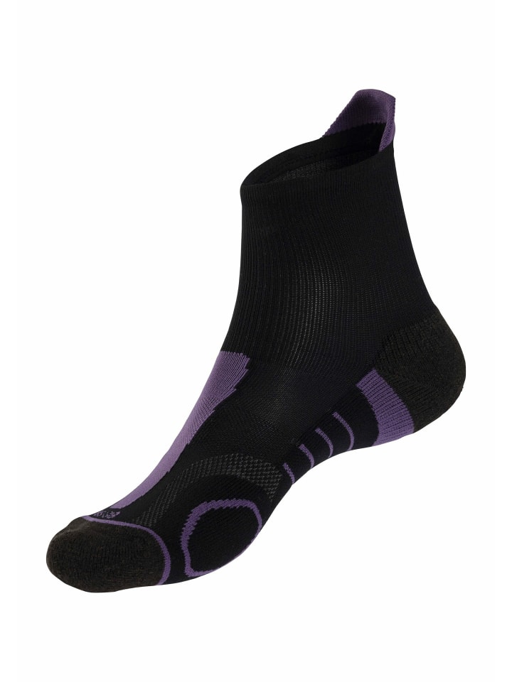 LASCANA ACTIVE Wandersocken in 1x schwarz-lila, 1x schwarz-rosa, 1x schwarz-grün günstig kaufen