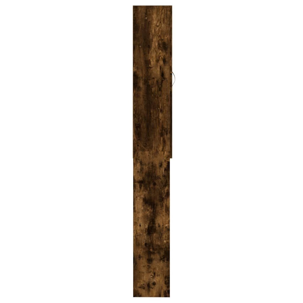vidaXL Waschmaschinenumbauschrank Waschmaschinenschrank Räuchereiche 64x25,5x190 cm