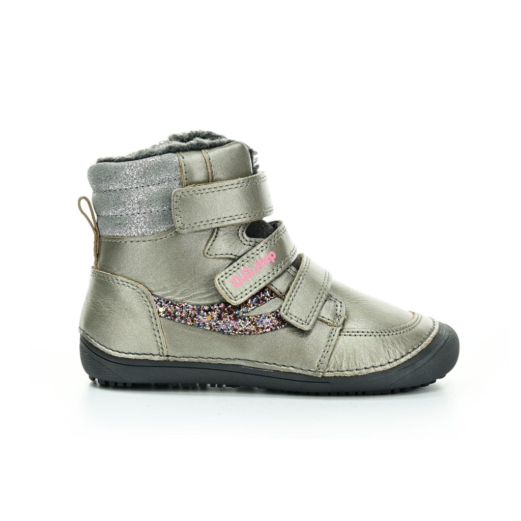 D.D.Step W063-42754 Dark Grey Winterbarfußschuhe