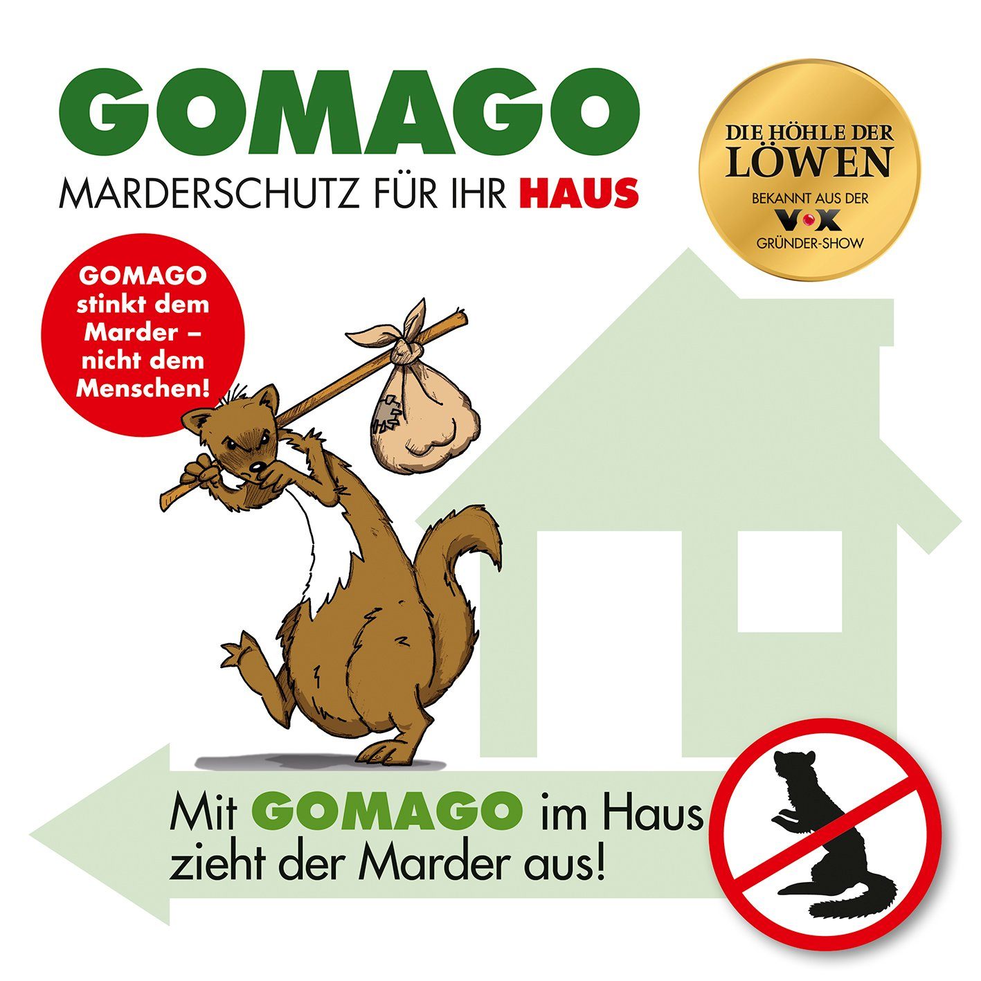 GOMAGO Marderabwehr-Stäbchen Mardervergrämung Haus, 2-St., Marderabwehr vertreibt Mader durch Duftstoff