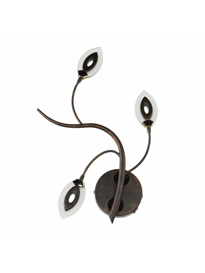 Licht-Erlebnisse Wandlampe EEK F in Rostbraun Gold günstig kaufen onesize