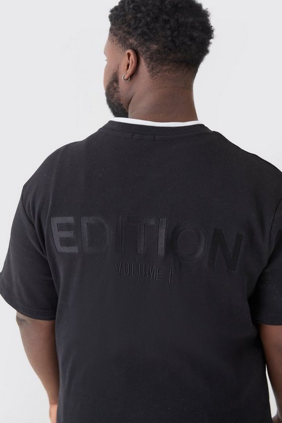 Plus geripptes Edition T-Shirt