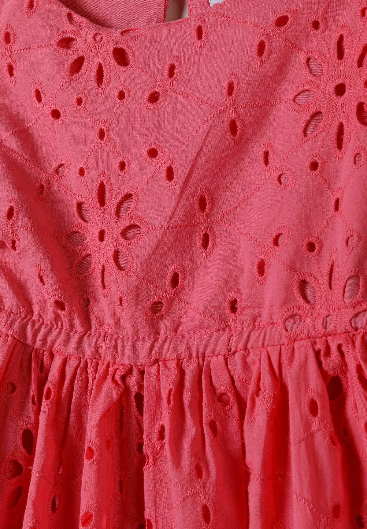 MINOTI BORDADO MANGAS CON VOLANTES - Vestido de verano