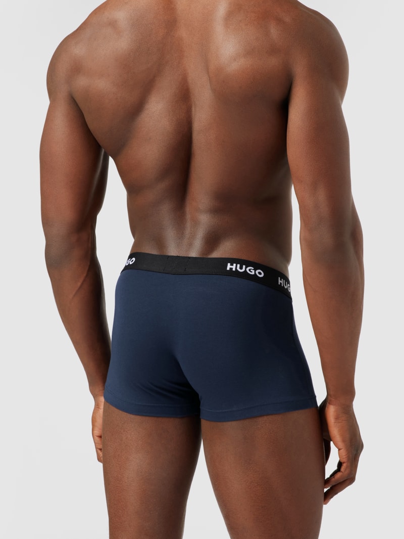 Trunks mit Label-Details im 3er-Pack in dunkelblau