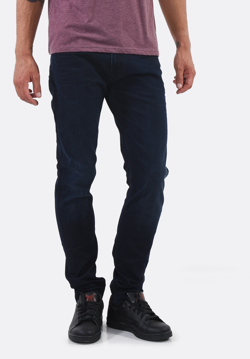 EZZYY  Jeans bleu délavé, coupe slim