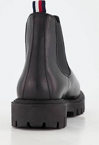 TOMMY HILFIGER Herren Stiefeletten PREMIUM CASUAL CHUNKY LTH CHELSEA BOOTS