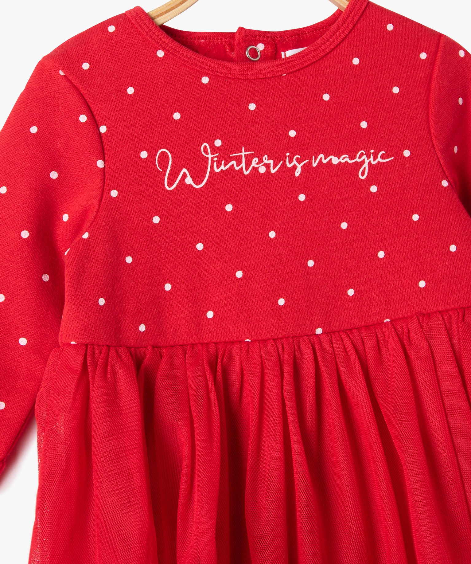 Ensemble bébé fille 2 pièces spécial Nol : combinaison... rouge | GEMO