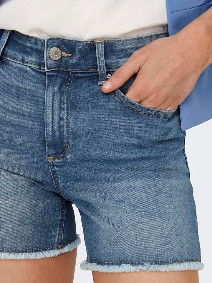 ONLY Jeans-Shorts in Blau günstig kaufen