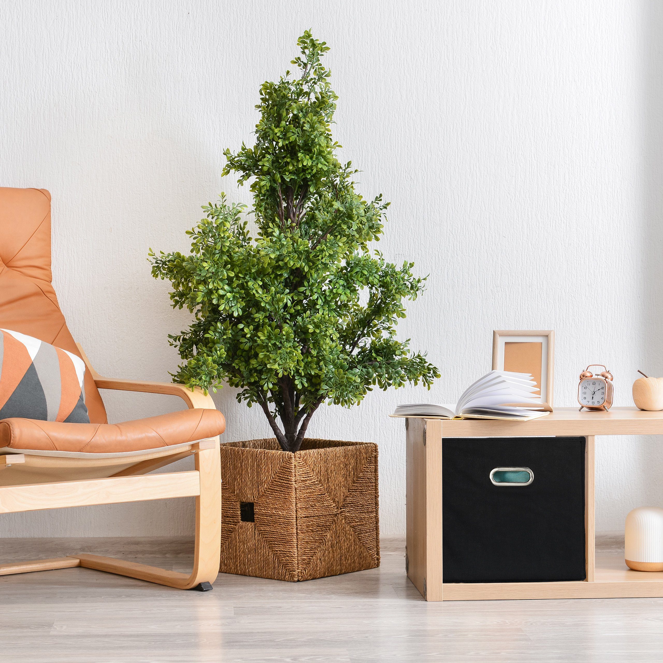 relaxdays Aufbewahrungsbox Aufbewahrungsbox Stoff 2er Set, Grau