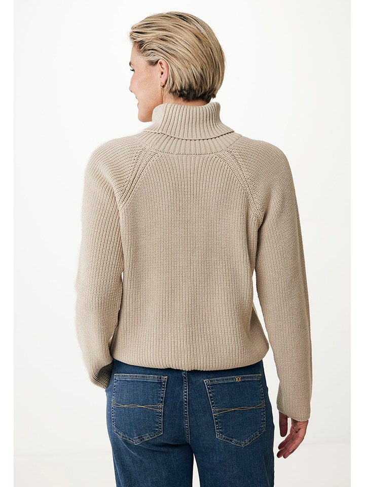 Mexx Rollkragenpullover in Beige günstig kaufen