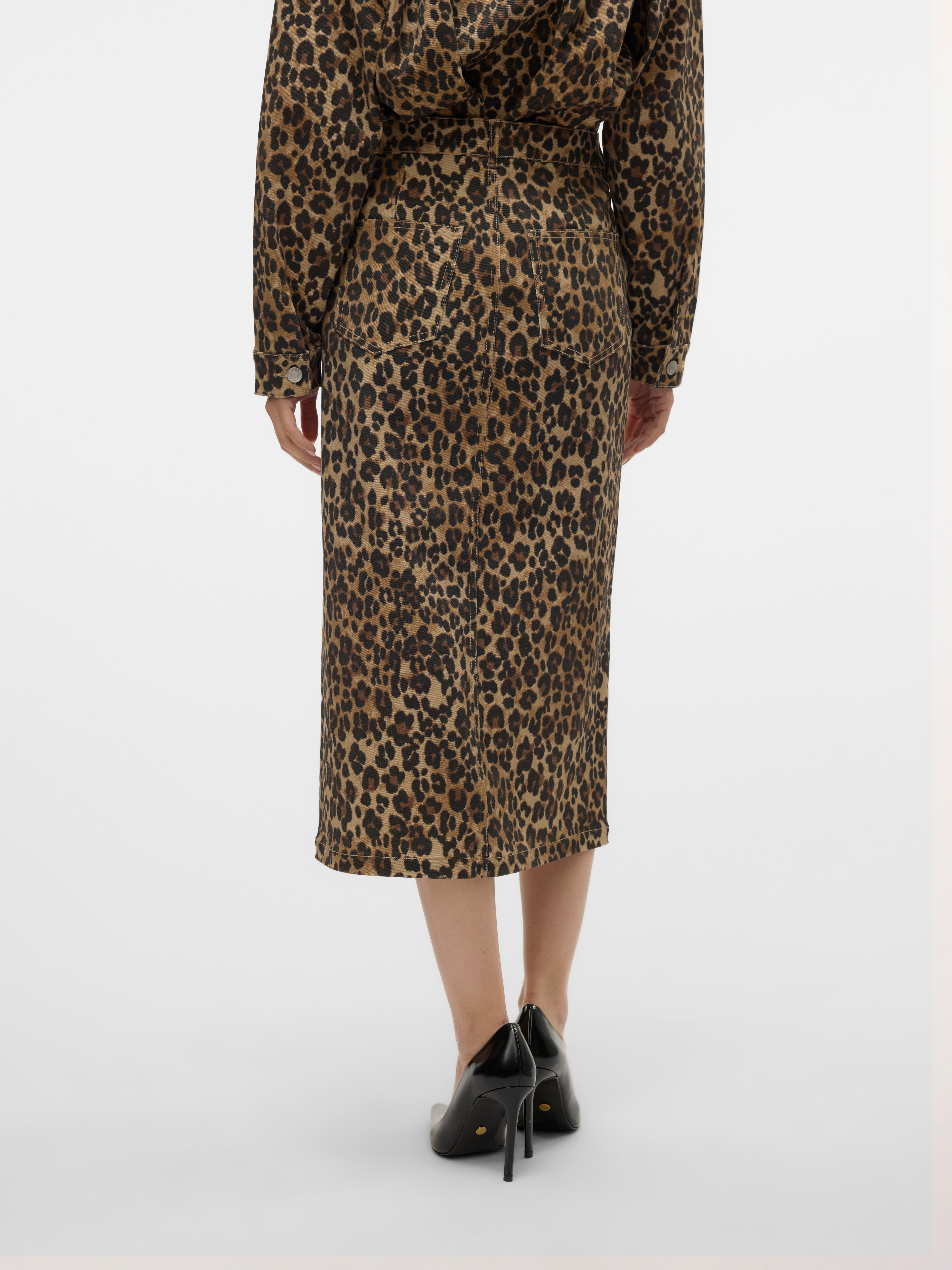 VMVERI Hohe Taille Langer Rock