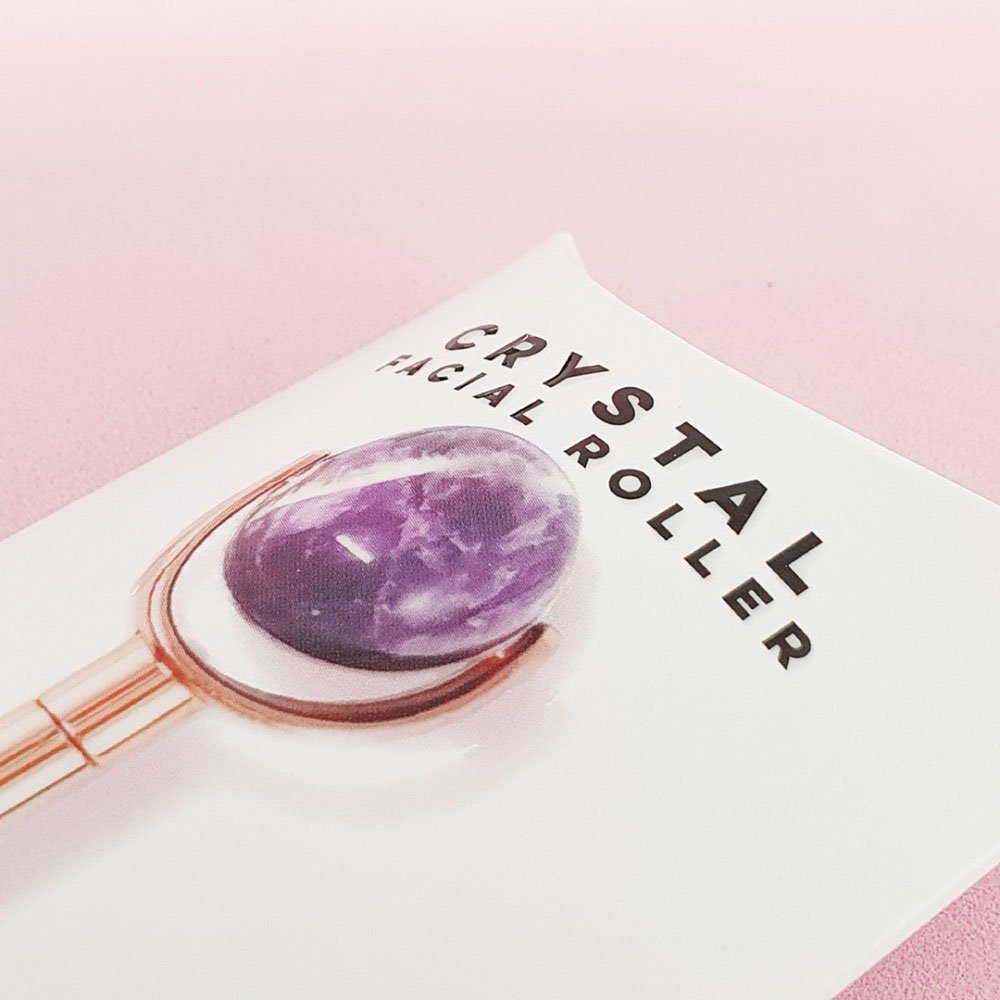 LAVAY Paris Beauty-Tools Crystal Gesichtsroller – Amethyst & Rosenquartz