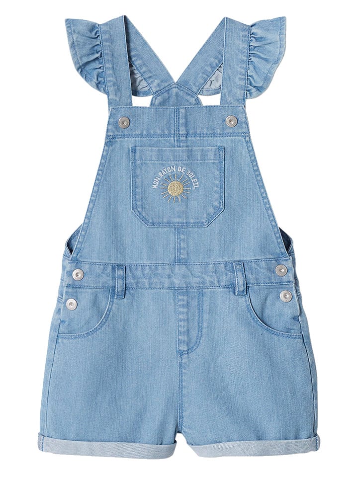 vertbaudet Jeans-Jumpsuit in Blau günstig kaufen