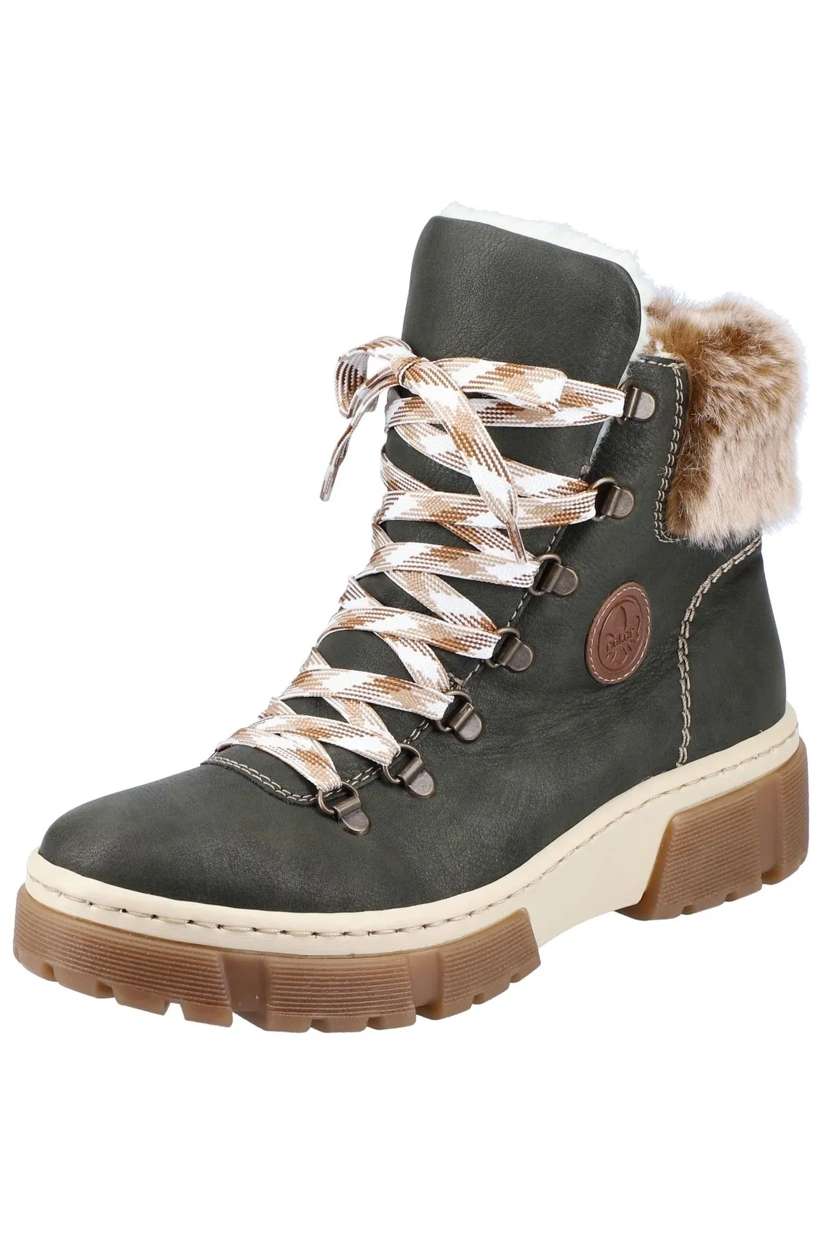 Rieker  Stiefelette - Grün - Flacher Absatz