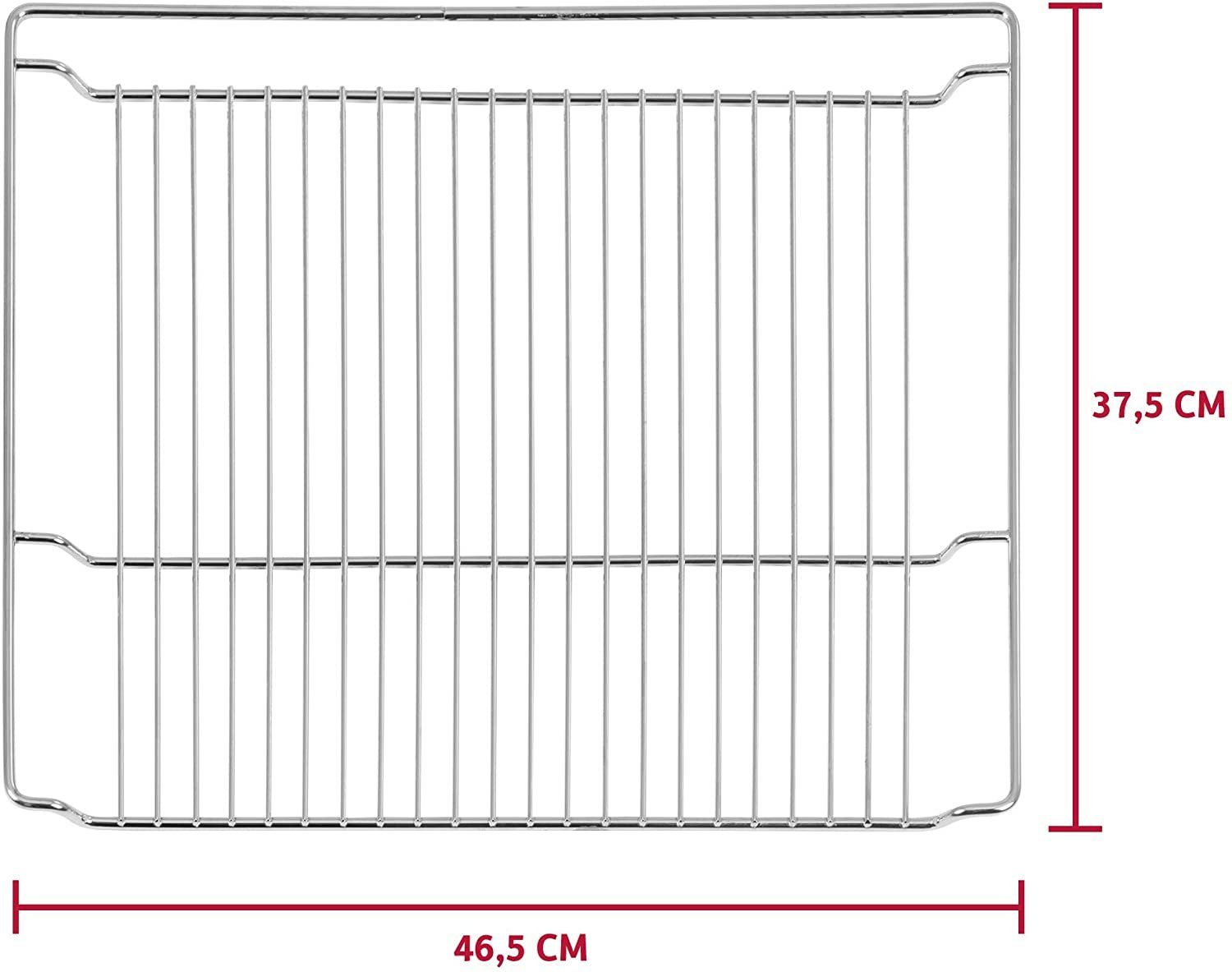 ICQN Backofenrost 465 x 375 mm Gitter, Stahl, (1-St), Passend für Bosch, Siemens, Neff, Constructa, Beko, Samsung, Teka