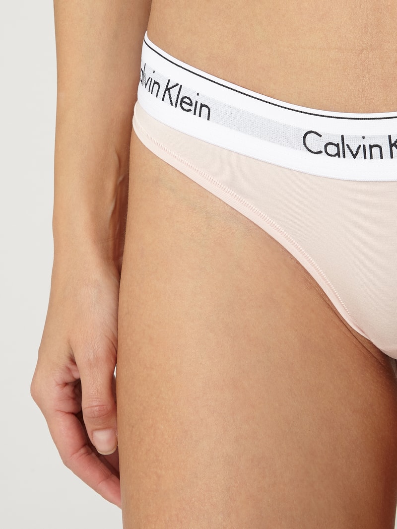 String mit Logo-Bund in rosa