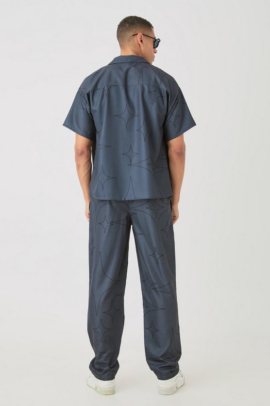 Weiches kastiges Twill-Hemd & Hose