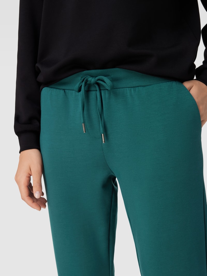 Sweatpants mit elastischem Bund Modell 'BANU' in smaragdgrün