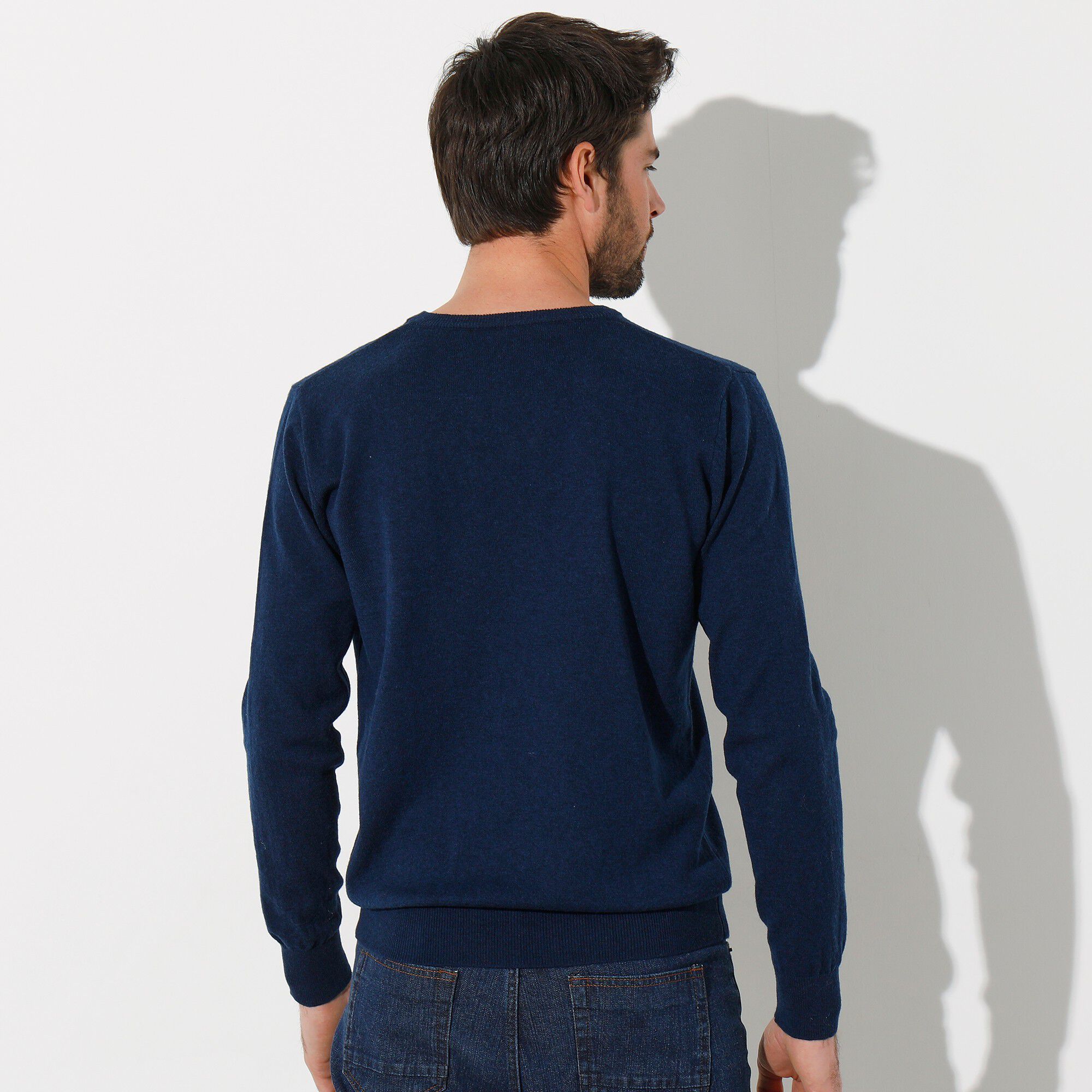 Pull col V 80% laine