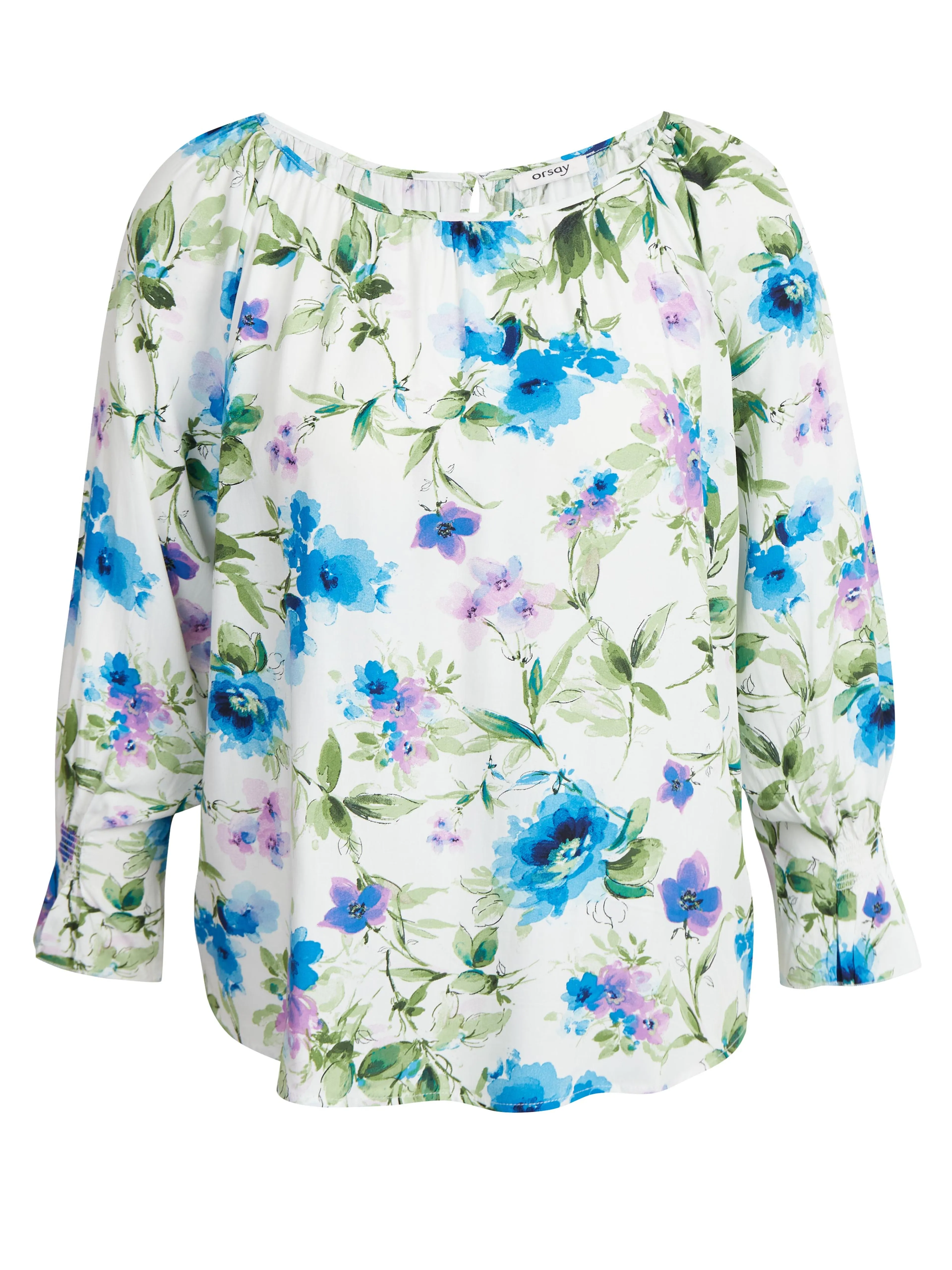 Lila und cremefarbene Damenbluse ORSAY