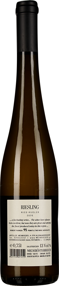 Weinrieder Riesling Ried Kugler 2020