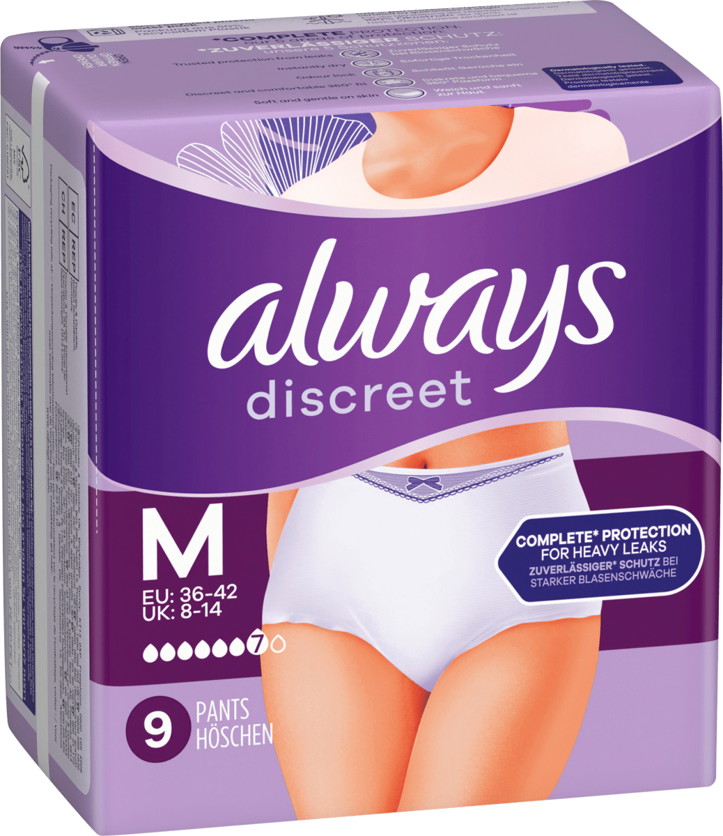 discreet Pants Inkontinenz Gr. M Plus, Vorteilspack (4x9 St), 36 St