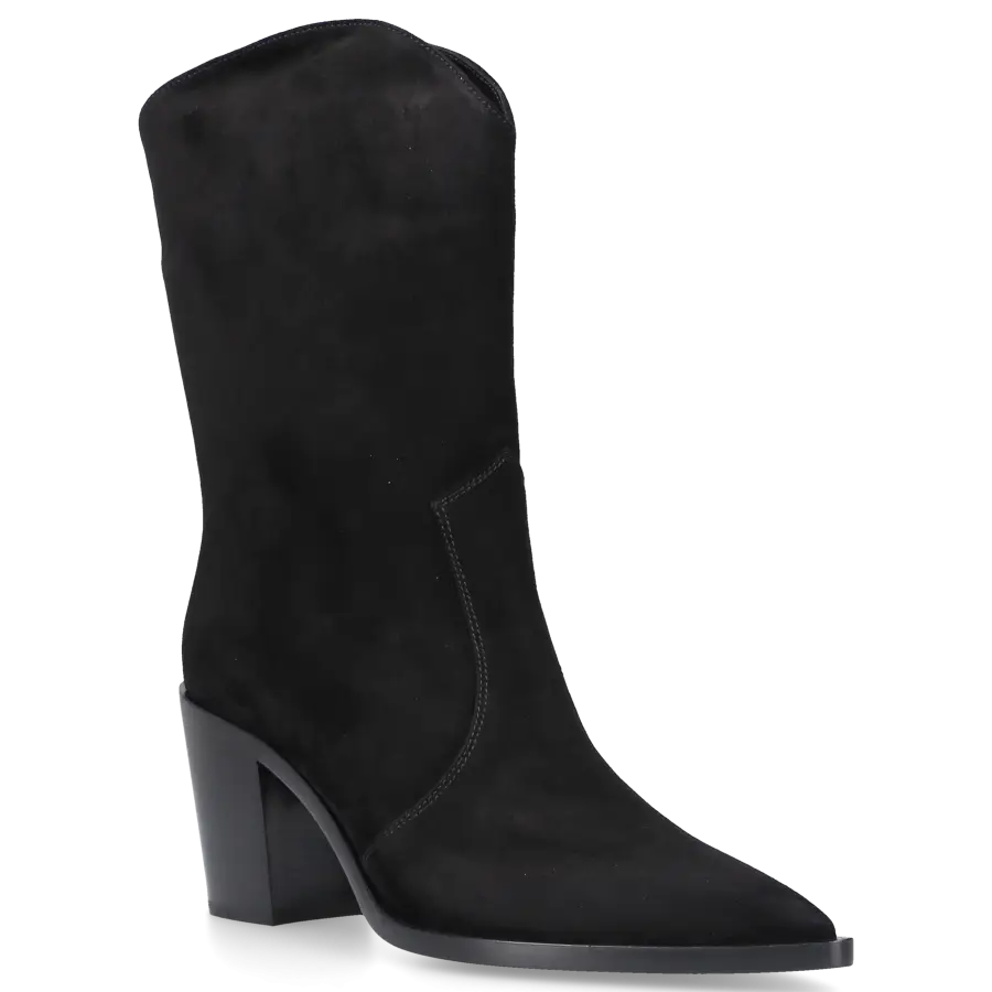 Gianvito Rossi - Stiefeletten DENVER Veloursleder - schwarz