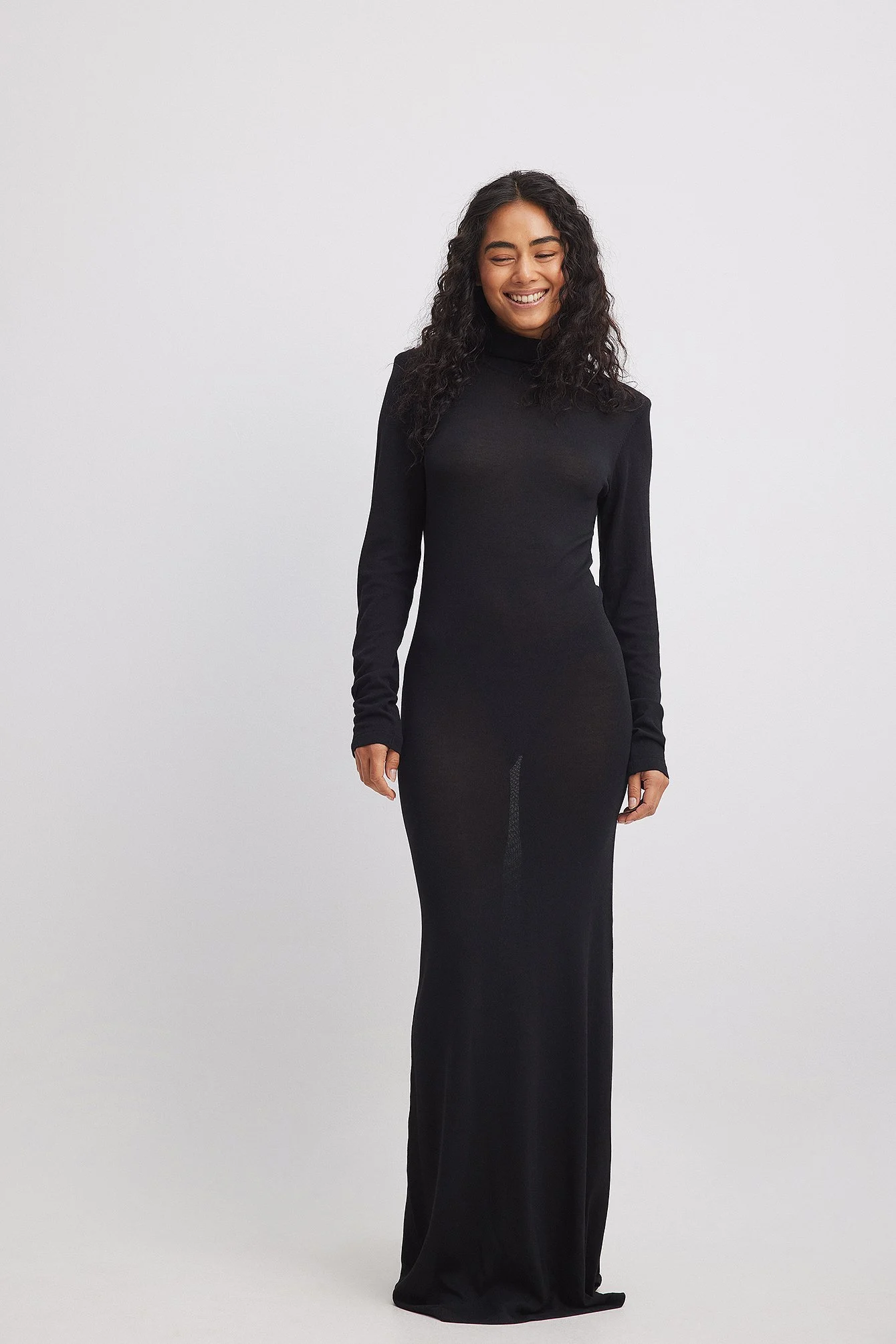High Neck Maxi Dress