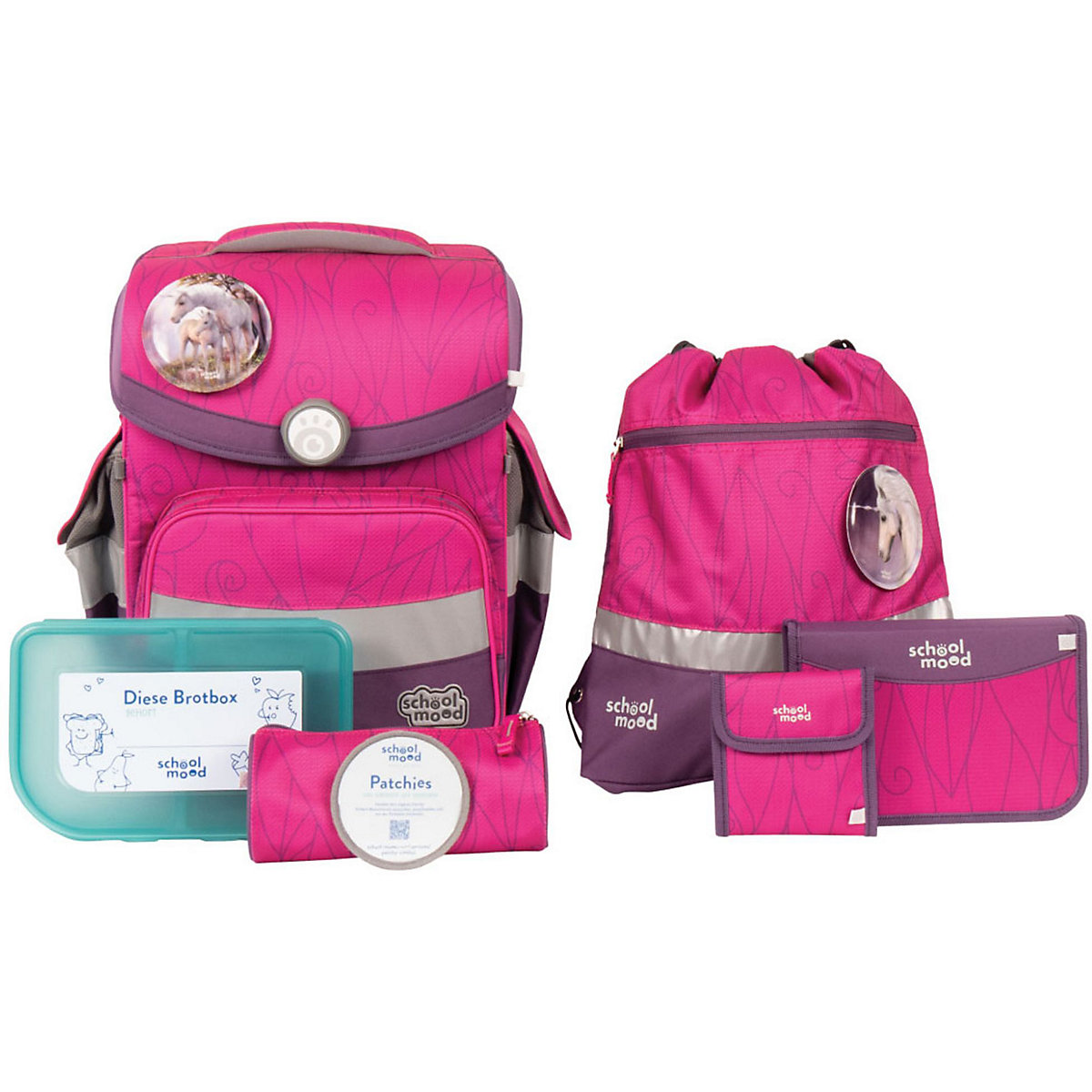 Schulranzenset TIMELESS AIR+ Luisa, 9-tlg. (2023)