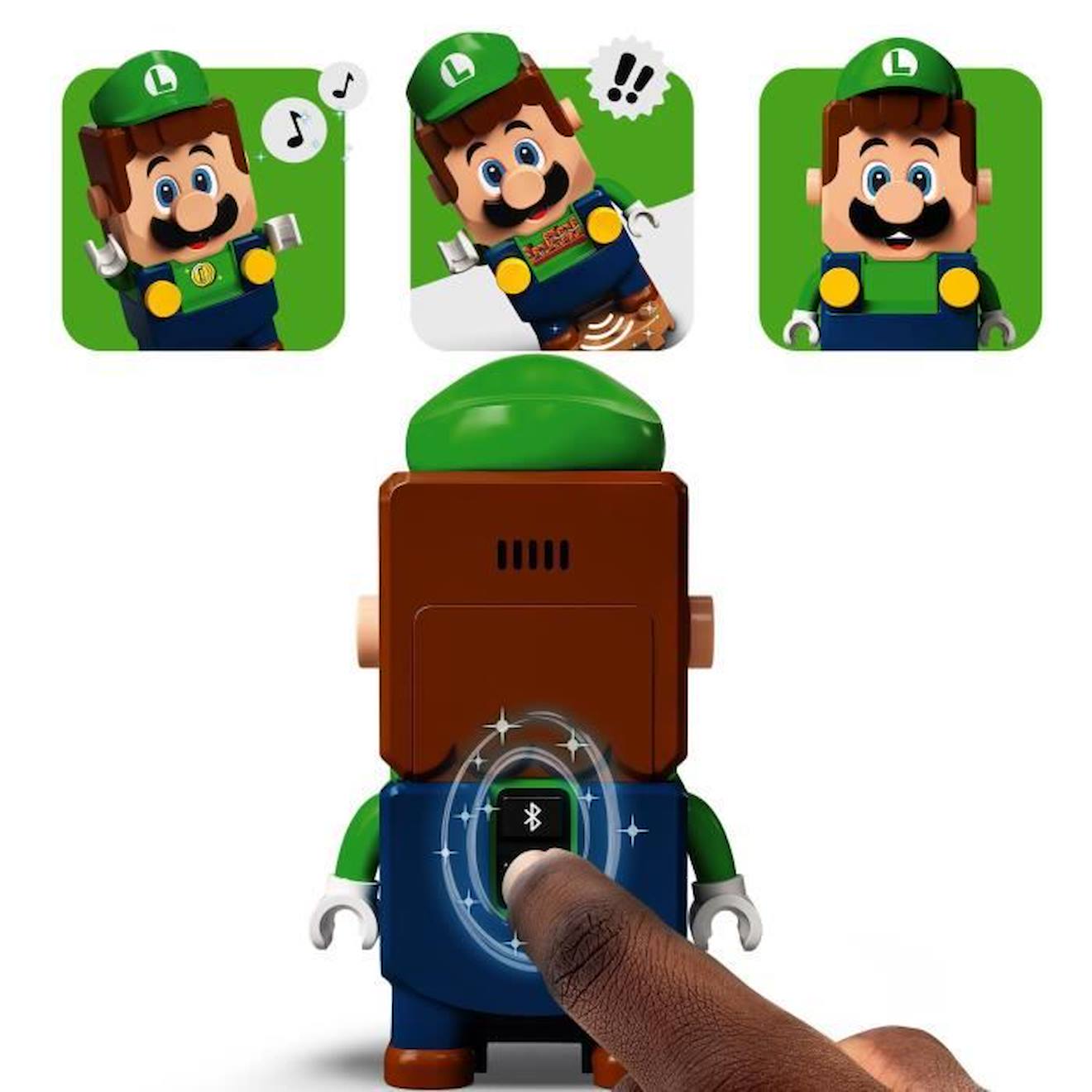 LEGO® 71387 Super Mario Pack de Démarrage Les Aventures de Luigi, Jeu Interactif de Construction vert