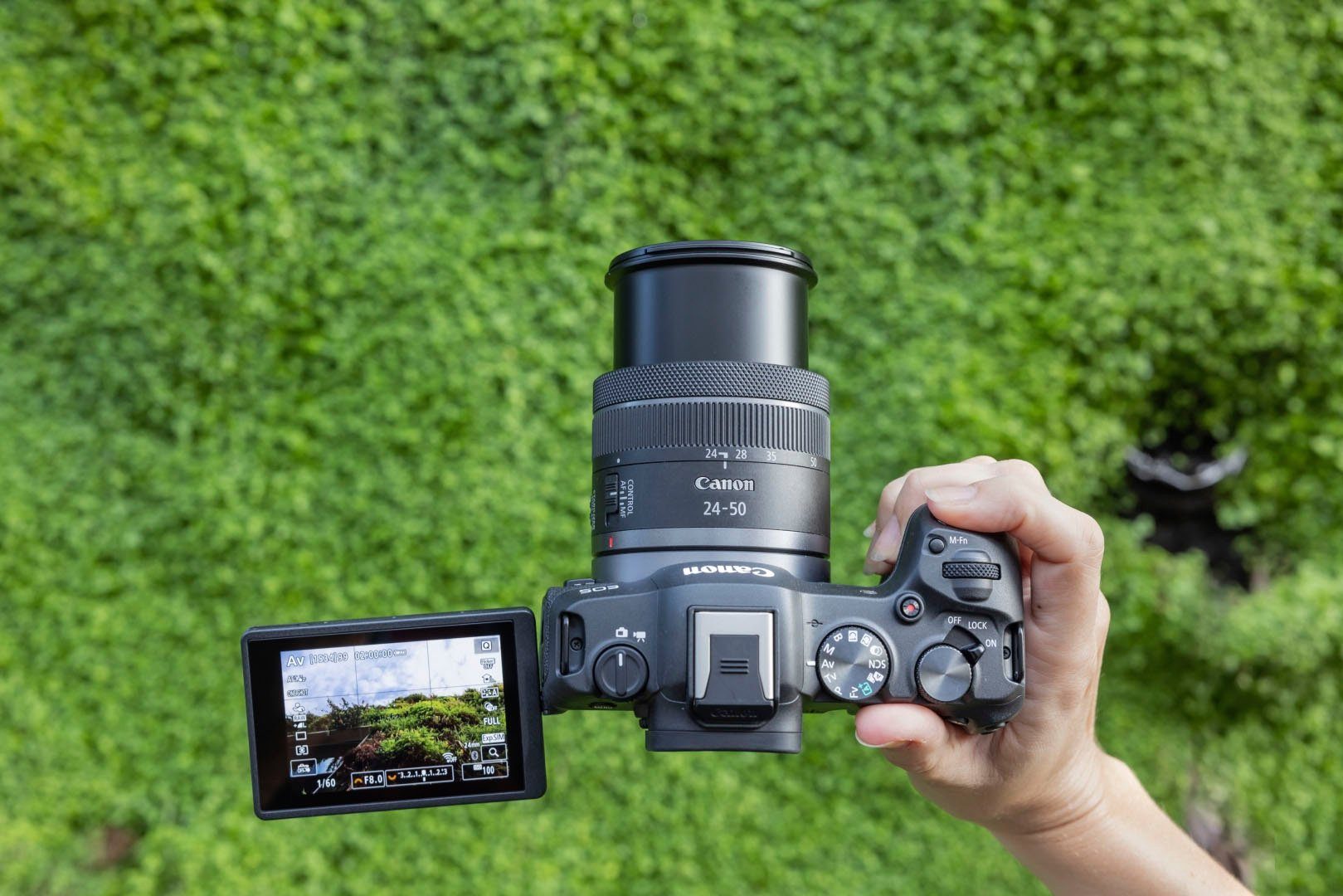 Canon EOS R8 + RF 24-50mm F4.5-6.3 IS STM Kit Systemkamera (RF 24-50mm F4.5-6.3 IS STM, 24,2 MP, Bluetooth, WLAN, verfügbar ab 17.04.23)