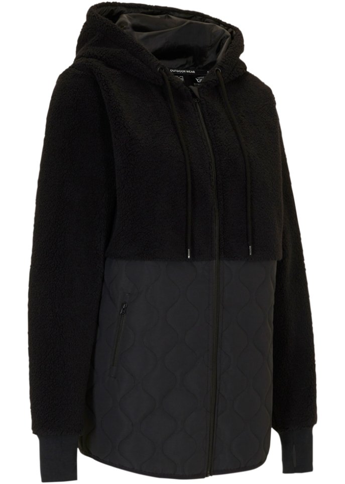 Teddy-Fleece Jacke mit Steppung
