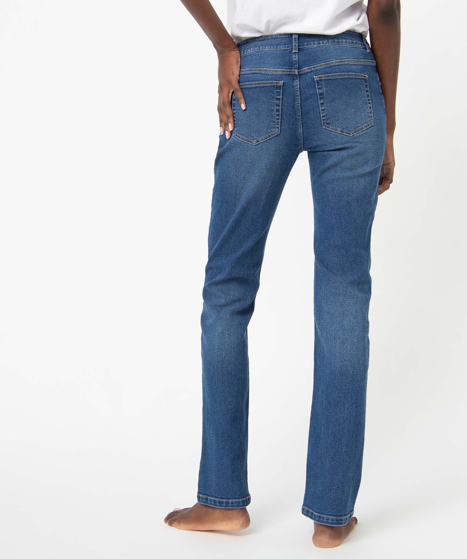 Jean femme coupe Regular stretch - L30 stone | GEMO