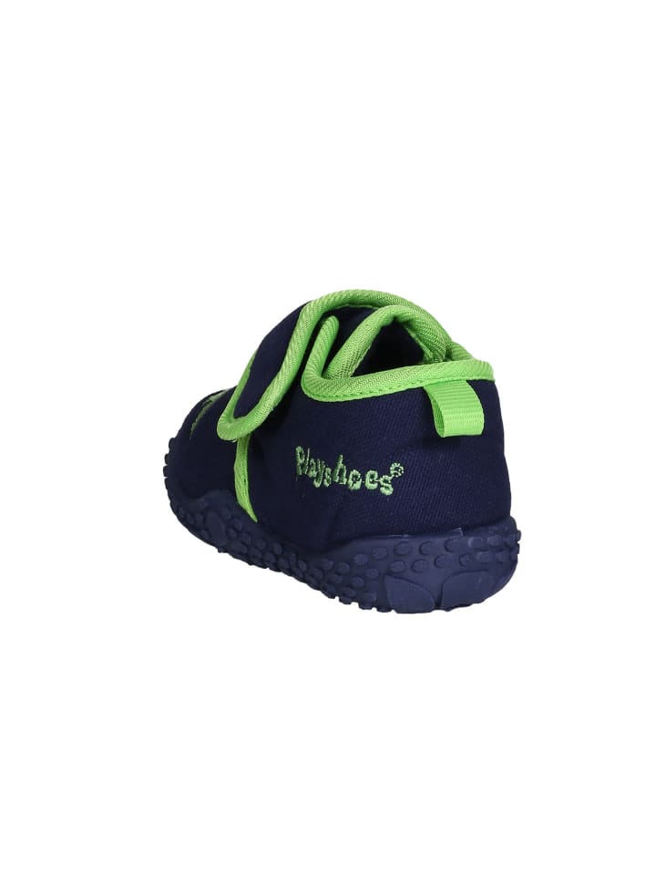 Playshoes Hausschuh Drache in Marine günstig kaufen